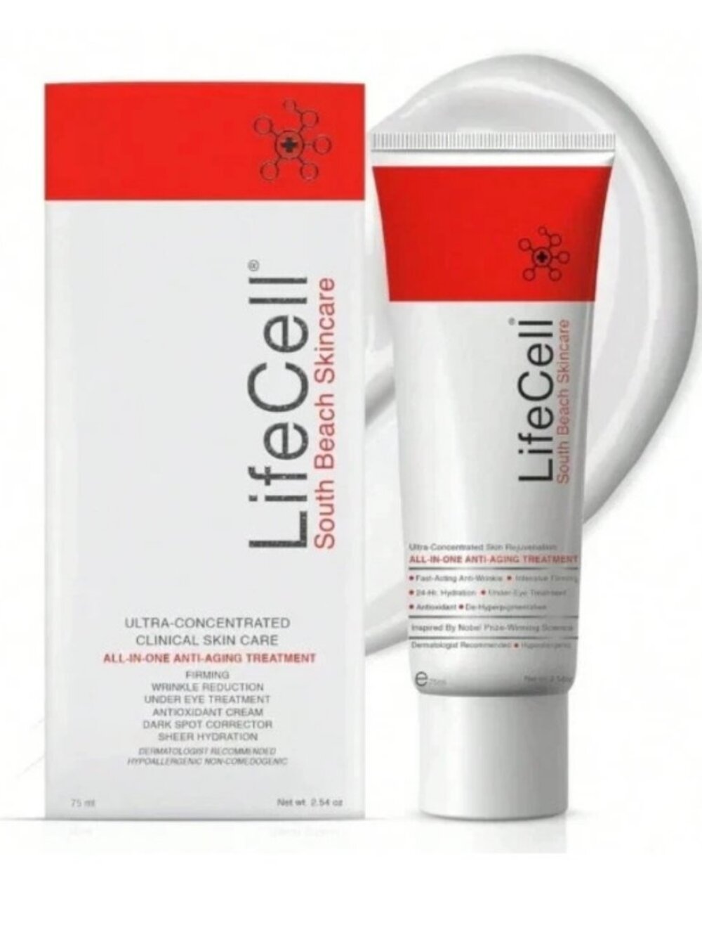 South Beach All-In-One Anti Aging Treatment 2.54oz Firming Hydrating Skincare Ne